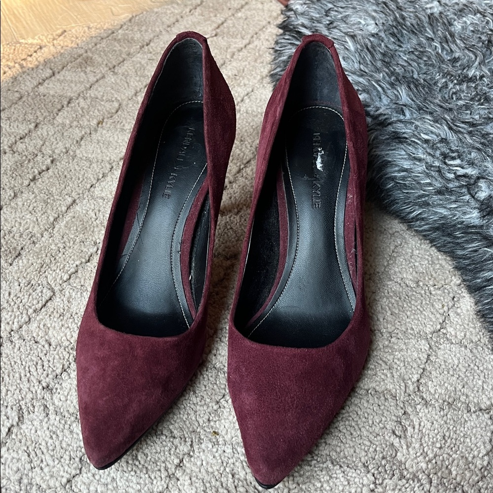 Kendall & Kylie Deep Red Suede Shoes